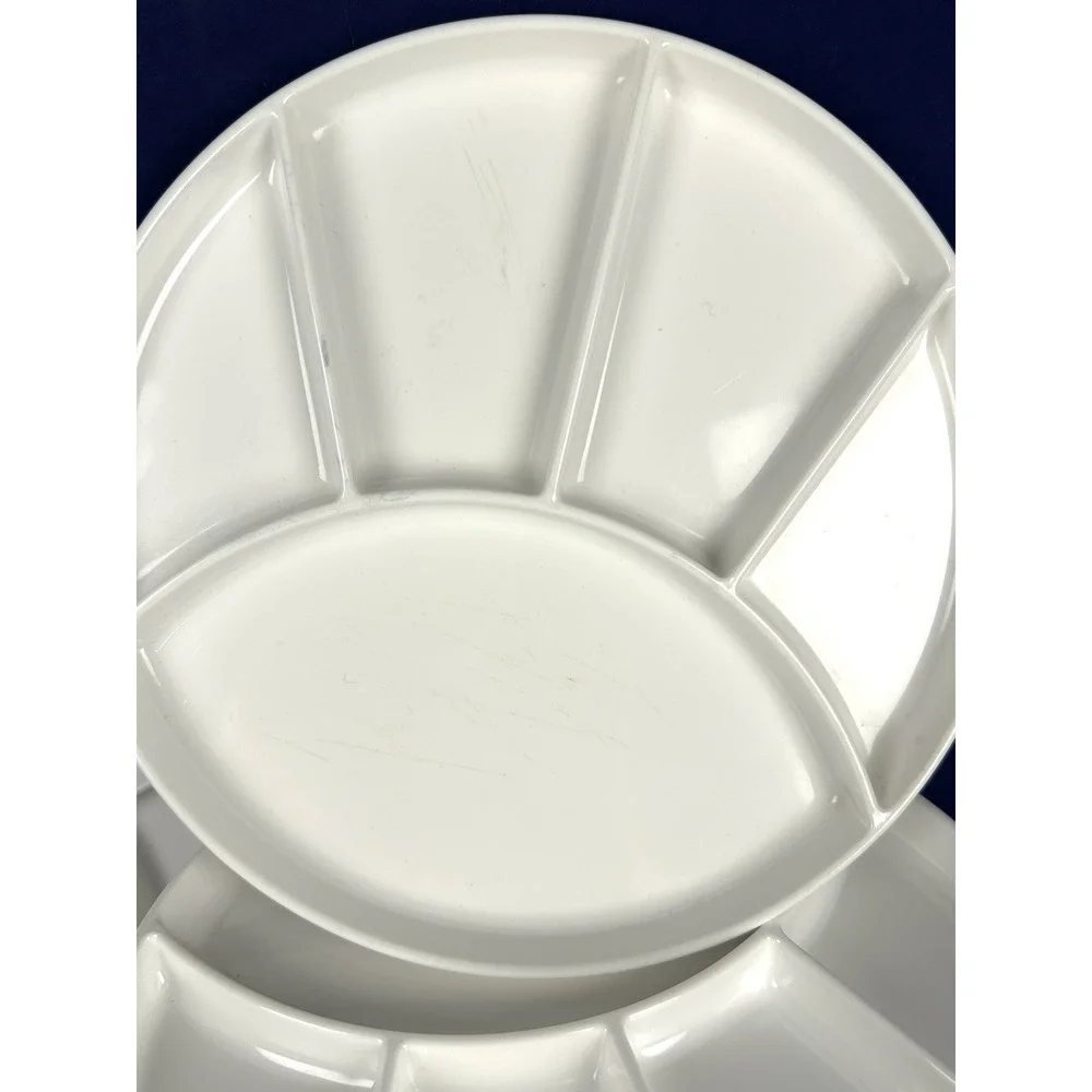 VTG Gourmet International White Divided Sushi Fondue 9